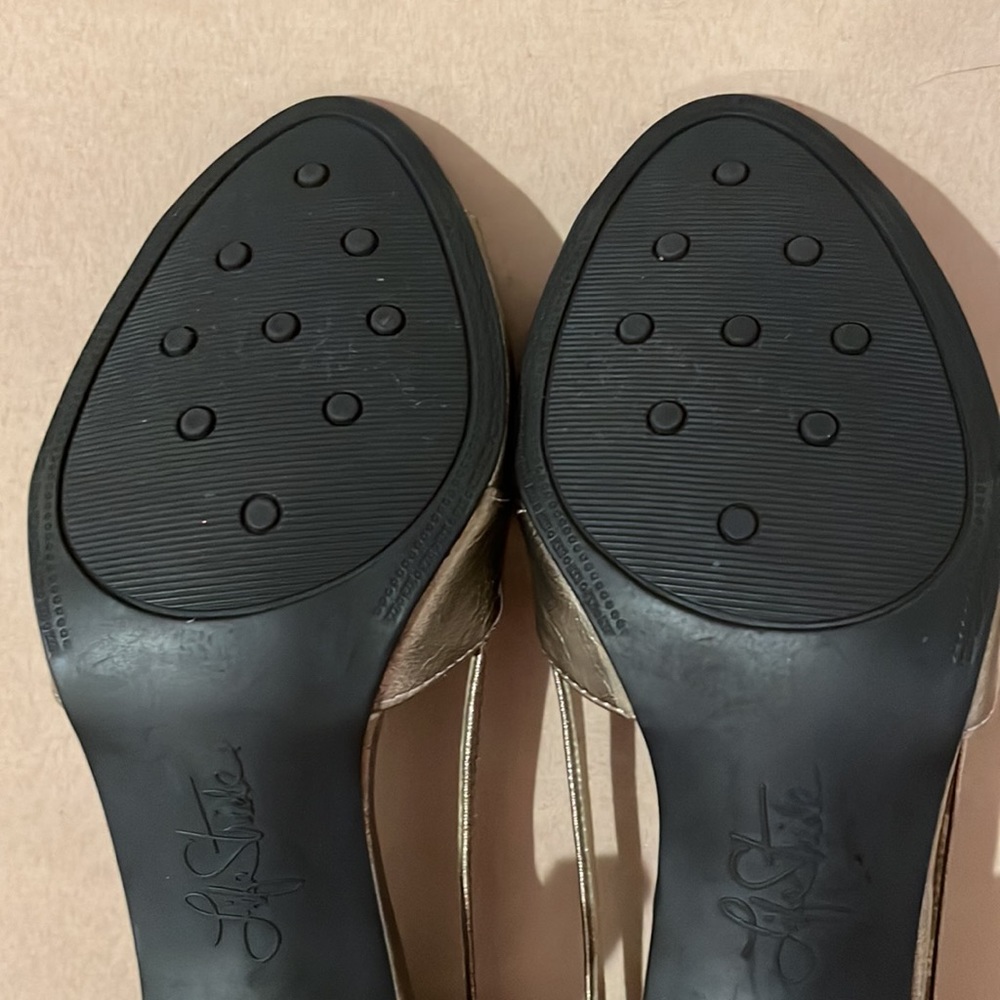 Antique Gold 3” Heels - Picture 4 of 8